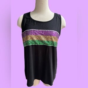 Mardi Gras Sequin Top